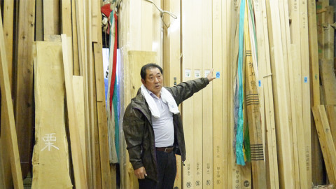 下小屋の中でみつけた上棟式の飾り